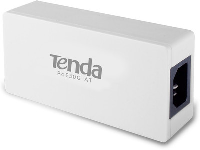 

TENDA 10/100/1000 Mbps Support IEEE802.3at Gigabit PoE Injector TE-POE30G-AT Router(White)