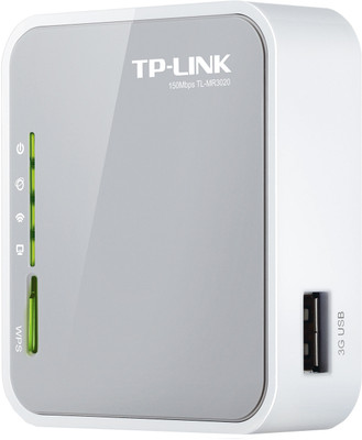 TP-LINK TL-MR3020 Portable 3G/3.75G/4G Wireless N Router(White, Grey, Single Band)