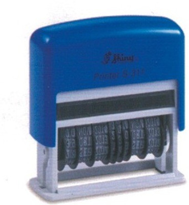 

Shiny Self-Inking 13 Band Rubber S-313 Pre-inked Number Stamp(Medium, Black)