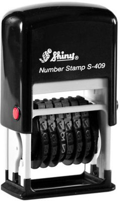 SHINY S-409 Self Inking Stamp(Small, Blue)