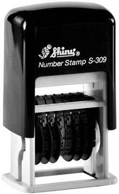 Shiny S-309 Self Inking Stamp(Small, Blue)