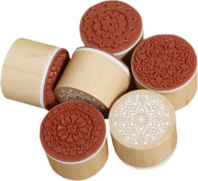 

Bufferman Floral Design Designing Rubber Stamp(Medium, na)