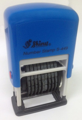 

Shiny S-449 Self Inking Stamp(Small, Blue)