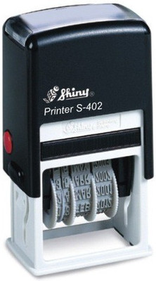

Shiny Self ink Dater with RECEIVED message and signature space S-402 Pre-inked Stamp(Medium, Black)