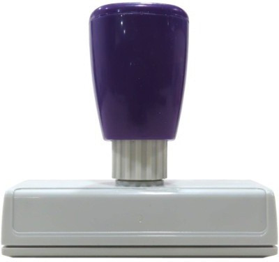 

ELEGANZA Self Inking Customised with clear impression Size: 65 x 12 mm appropriate for 2 line Pre-inked Rubber Stamp(Standard, Black, Blue, Purple, Red, Green)