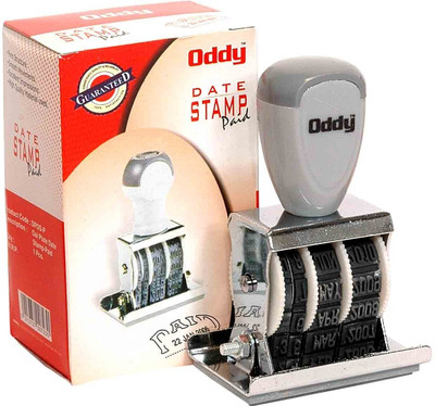 Oddy Oddy Dater With Paid (Set of 3) Self-inking Stamp Self-inking Stamp(Small, Multicolor)