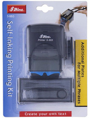 

Shiny S-883 Self Inking Stamp(Small, Blue)
