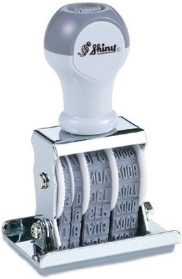 

Shiny Rubber Stamp with "RECEIVED" message and Signature place S-69 Flatband Die-Plate Dater(Medium, No)