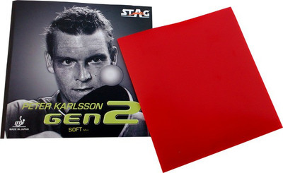 Stag Peter Karlsson Gen2 Hard 1.8 mm Table Tennis Rubber(Red) available at flipkart for Rs.2880