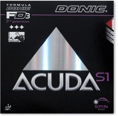 

Donic Acuda S1 Max Table Tennis Rubber(Red, Black), Black;red
