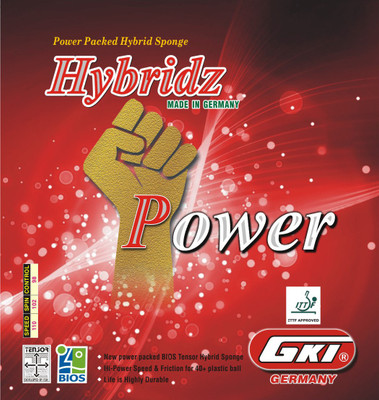 

GKI Hybridz Power 4 mm Table Tennis Rubber(Black)