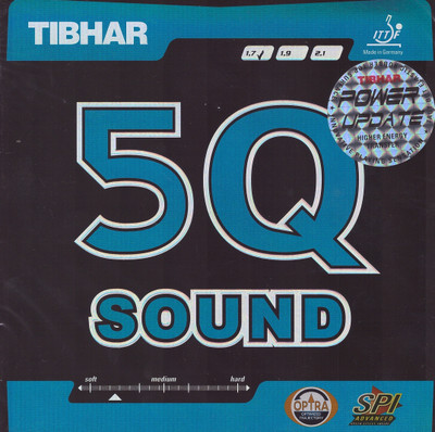 

Tibhar 5Q Sound 11.3 mm Table Tennis Rubber(Black)