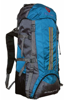 

Gleam 2209 Climate Proof Mountain Campaign / Hiking / Trekking Bag / Backpack 75 ltrs Sky Blue & Grey with RAIN COVER Rucksack - 75 L(Blue)