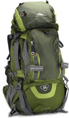 

High Sierra Titan 55 Rucksack - 55 L(Green, Grey)