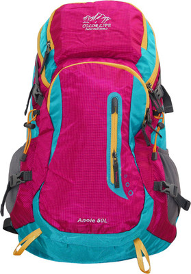 

Moladz ANOLE-2 Rucksack - 50 L(Pink, Blue), Blue;pink