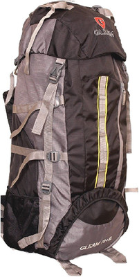 

Gleam 2209 Climate Proof Mountain Campaign / Hiking / Trekking Bag / Backpack 75 ltrs Black & Grey with RAIN COVER Rucksack - 75 L(Black)