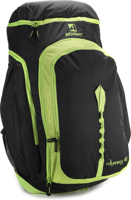 

Wildcraft Odyssey Rucksack - 45 L(Green, Black), Black;green