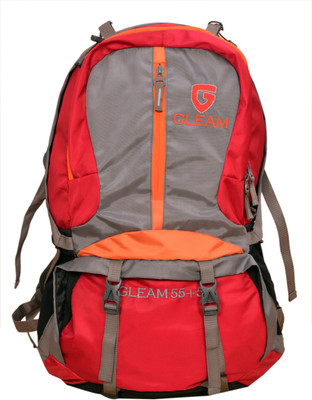 

Gleam 0109 Climate Proof Trekking / Hiking Rucksack - 60 L(Red, Grey), Grey;red