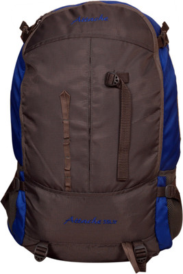 Attache Hiking Backpack (Royal Blue & Grey) With Rain Cover Rucksack - 35 L(Blue)