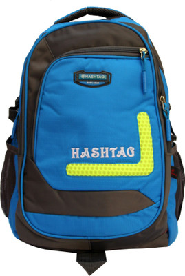 

Fashion Knockout Hashtag Basic Gear Rucksack - 15 L(Blue, Grey)