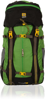 Liviya HB98LV Rucksack - 65 L(Green, Black), Black;green