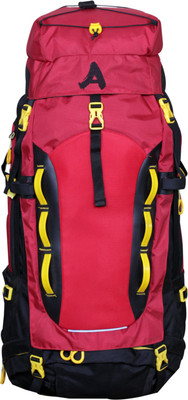

Attache Robust Rucksack, Hiking Backpack 75Lts Red & Black With Rain Cover Rucksack - 75 L(Red, Black), Black;red