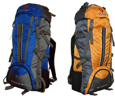 

Gleam 2209 Climate Proof Mountain Campaign/Hiking/Trekking Bag/Backpack 75 ltrs (Royal Blue & Yellow ) PACK of 2 with RAIN COVER Rucksack - 75 L(Multicolor)