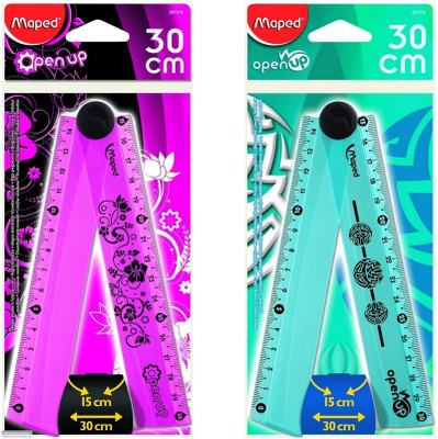 

Maped foldable transparent plastic Ruler(Multicolor)