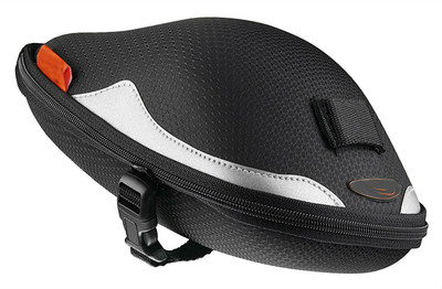 

Shrih Bicycle Strap On Seat Post Saddle(Black, Silver)