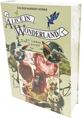 

Taino Alice in Wonderland book design Hidden Book Safe with Real Paper Safe Locker(Key Lock)