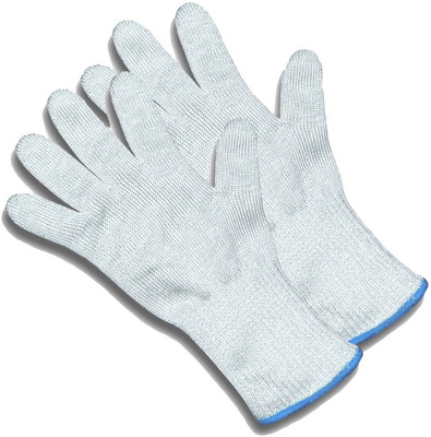 

Happy Chef Cut Resistant Knife Safety Gloves - Protection From Knives, Mandoline and Graters Synthetic Safety Gloves(2)