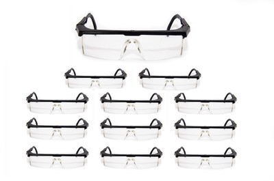 

Zoom Safies Safety goggles Set of 12 Power Tool, Wood-working Safety Goggle(Free-size)