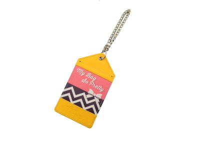 Thathing My Bag So Pretty Luggage Tag(Yellow, Black, Multicolor)