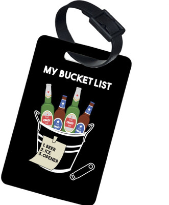 

The Crazy Me MY BUCKET LIST LUGGAGE TAG Luggage Tag(Multicolor)