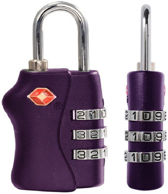 Texas USA TSA Lock-Mandatory for US Customs Purple Safety Lock(Purple)