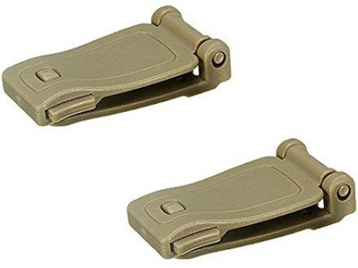 

Futaba Molle Backpack Webbing Connecting Buckle Clip - Pack of Two Luggage Strap(Gold)