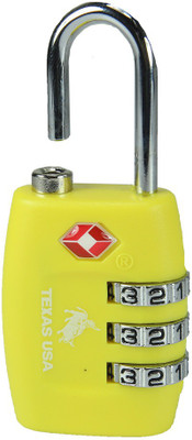 

Texas USA TSA Lock-Mandatory for US Customs Safety Lock(Yellow)