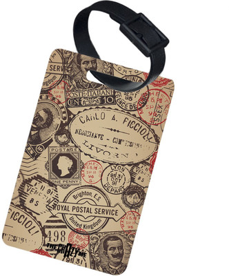 

The Crazy Me VINTAGE STAMPS Luggage Tag(Multicolor)