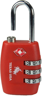 

Texas USA TSA Lock-Mandatory for US Customs Safety Lock(Red)