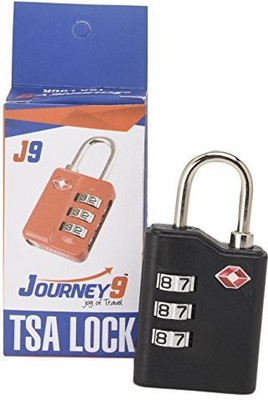 

JOURNEY9 TSA ABS BLACK Safety Lock(Black)