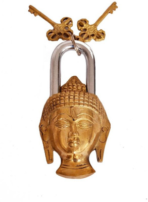 

Indigo Creatives Vaastu Fengshui Lord Buddha Antique Look Safety Lock(Gold)