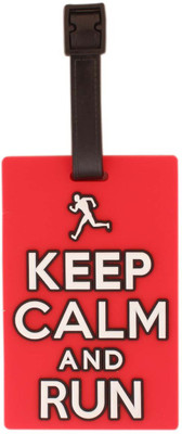 

Tootpado Keep Calm And Run - (1i483) Luggage Tag(Red)