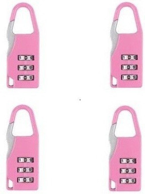 

Trisha set of 4 Number Pad Safety Lock(Multicolor)
