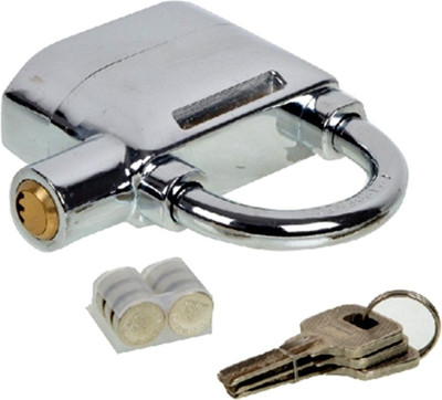 

Bluei Metallic Padlock Electronic Alarm Lock for Door/Bicycle/Motorbike Safety Lock(Silver)
