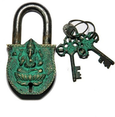 

Gathbandhan Lord Ganesha Safety Lock(Gold, Green)