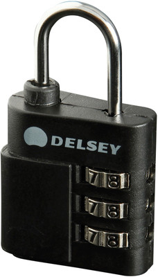 Delsey 3-Digit Combination Padlock Safety Lock(Blue)