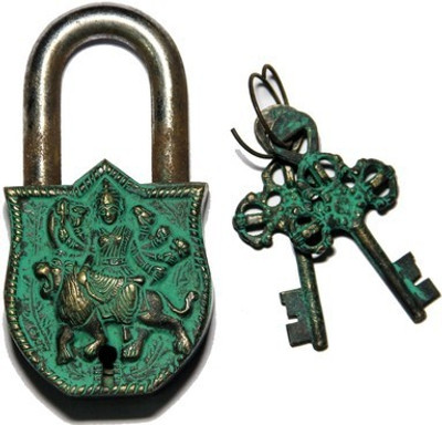 

Gathbandhan Godess Durga Safety Lock(Gold, Green)