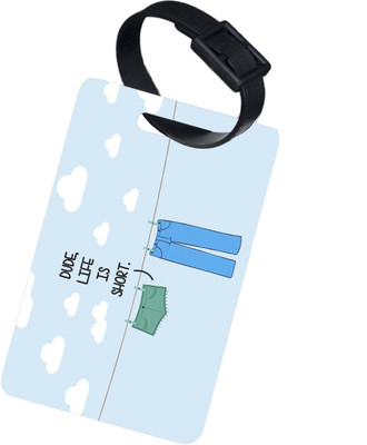 

The Crazy Me LIFE IS SHORT Luggage Tag(Multicolor)