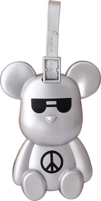 

Super Drool Techno Bear Luggage Tag(Silver)