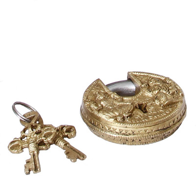 25% OFF on Unravel India Lakshmi Ganesh Brass Safety Lock(Gold) 25% OFF on Unravel India Lakshmi Ganesh Brass Safety Lock(Gold)